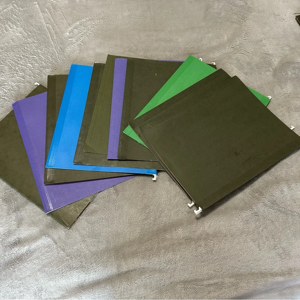 Colorful File Folders Set